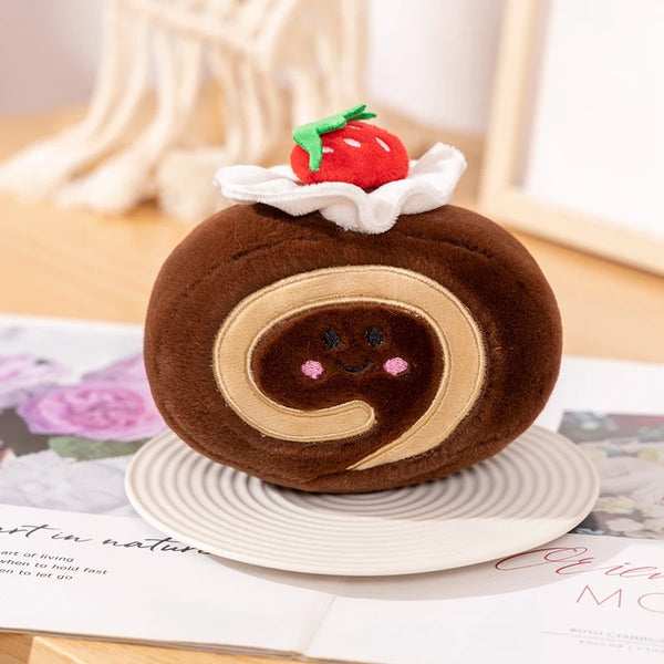 Simulation Colorful Cake Plush Pillow Toys Cushion
