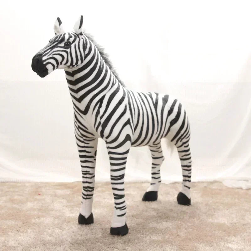 Zoo Pretty Standing Zebra Lively Simulated Stuffed Animals