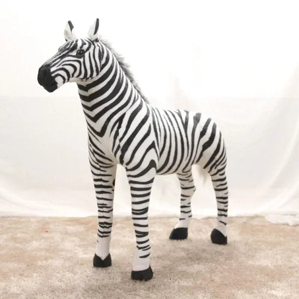 Zoo Pretty Standing Zebra Lively Simulated Stuffed Animals