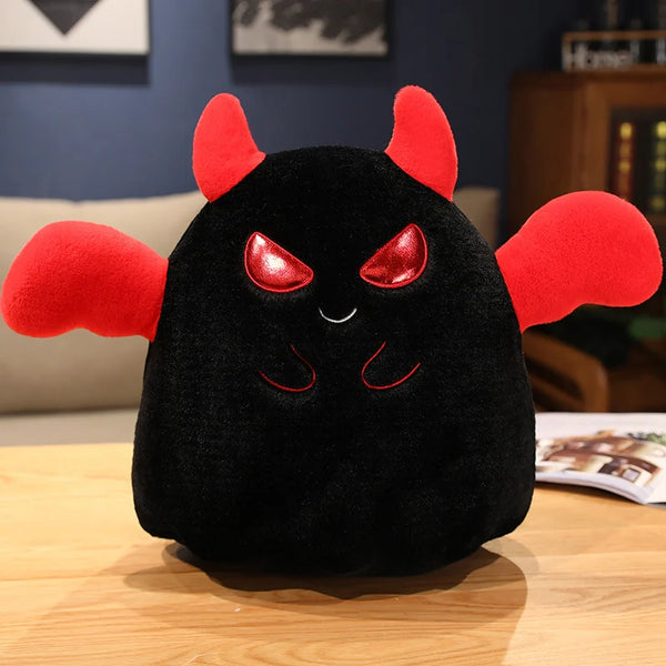 Kawaii Fat Small White/Black/Pumpkin Ghost Pillow Cushion Plush Toy Soft Doll Sweet Cute Christmas Gift