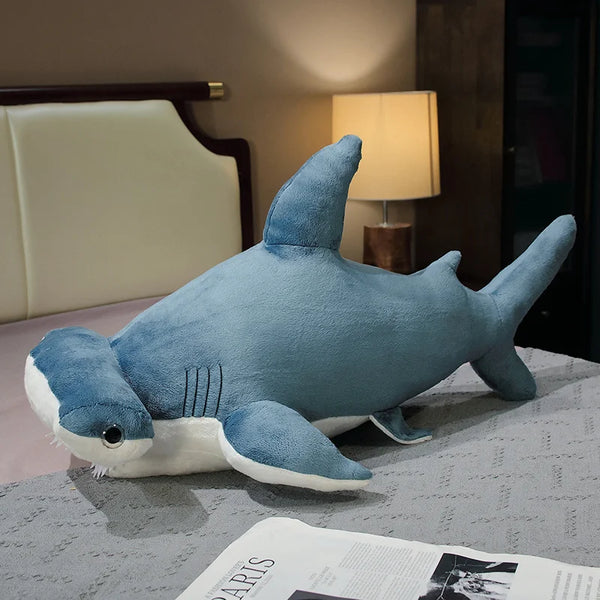 Giant Size Whale Plush Toy Blue Sea Animals Stuffed Huggable Shark