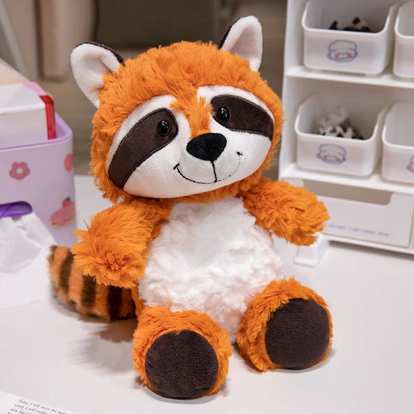 Cute Three Colours Raccoon Plush Toys Simulation Northern Raccoon