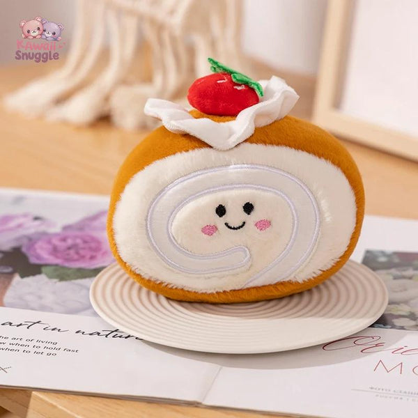 Colorful Cake Plush Pillow Toys – A Sweet Treat for Cozy Moments brown 14cmX10cm Kawaii Snuggle