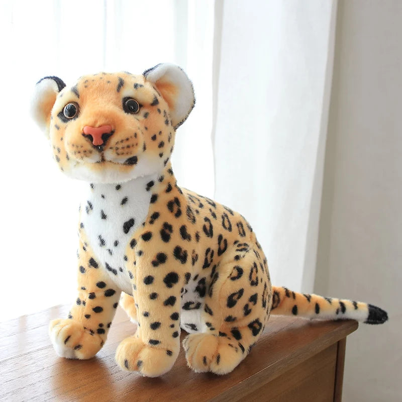 Simulation Snow Leopard Cheetah Plush Toy – Wild Hearts, Soft Touch