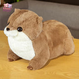 Cute Lutra Plush Toys – Your Adorable Otter Companion! dark brown Kawaii Snuggle