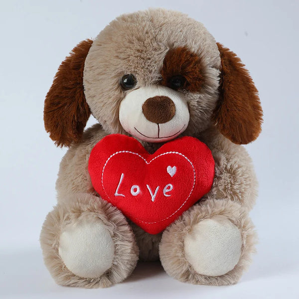 Cute Heart Bear Dog Plush Toy – A Hug Full of Love