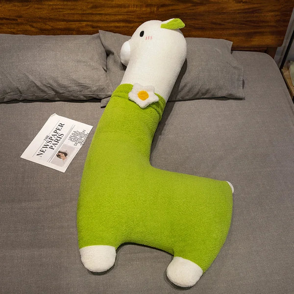Cartoon Llama Alpaca Plush Toy Stuffed Soft Long Plush Lifelike Alpaca Sheep Hug Throw Pillow Animals Nap Sleeping Pillow Decor