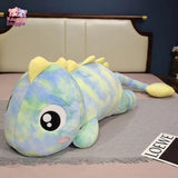 Kawaii Giant Colorful Dinosaur Plush Pillow – Soft Stuffed Dino Cushion green Kawaii Snuggle