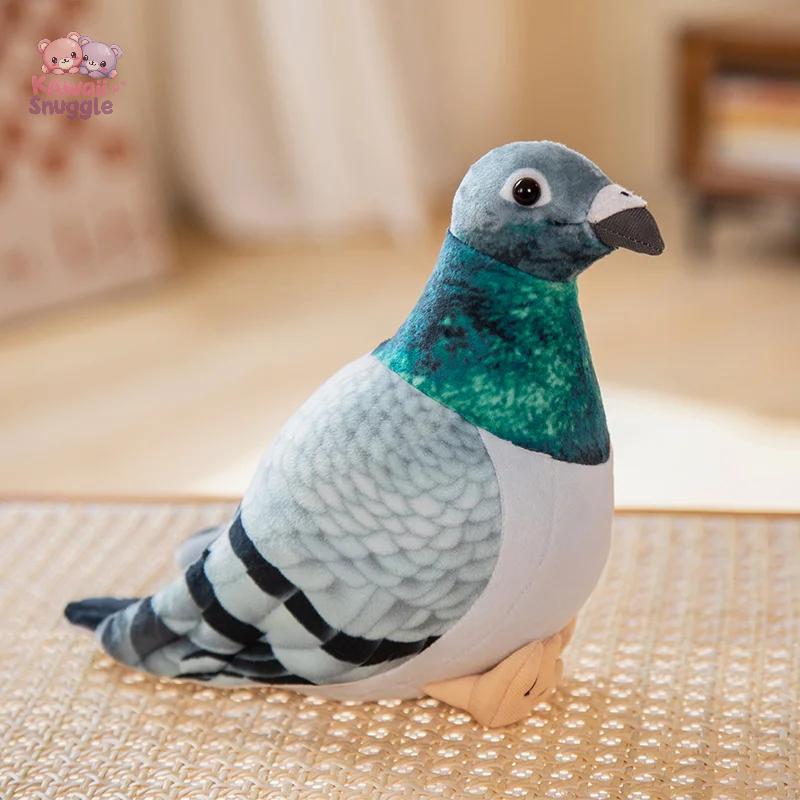 New Simulation Pigeon Plush Toy – Peace Dove Bird Doll green 20cm Kawaii Snuggle