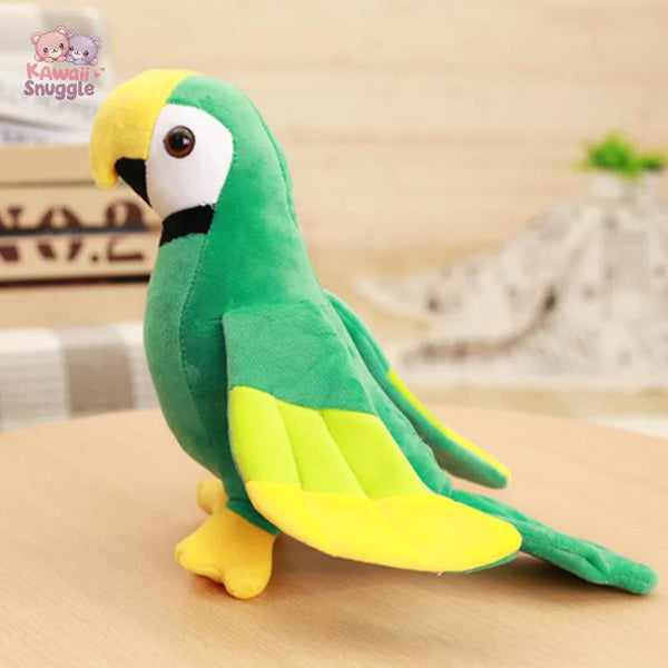 Lifelike Rio Macaw Parrot Plush Toy green Kawaii Snuggle