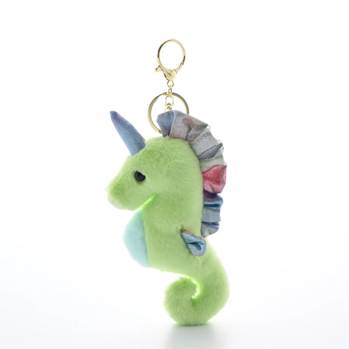 12cm Cute Seahorse Plush Toy Soft Sea Animal Hippocampus Doll Keychain Pendant Backpack Birthday Gifts