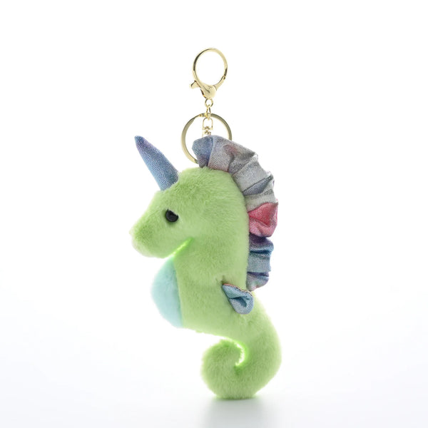 12cm Cute Seahorse Plush Toy Soft Sea Animal Hippocampus Doll Keychain Pendant Backpack Birthday Gifts