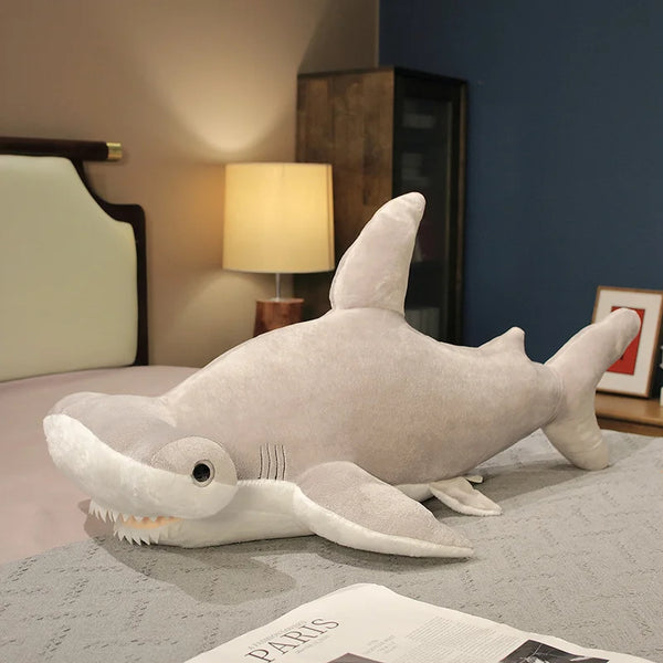 Giant Size Whale Plush Toy Blue Sea Animals Stuffed Huggable Shark
