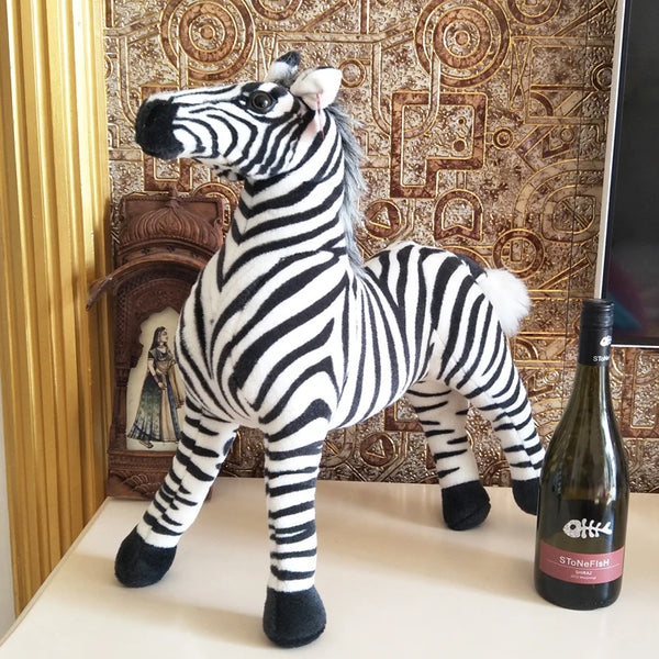 Children Stuffed Plush Toy Black And White Strip Zebra