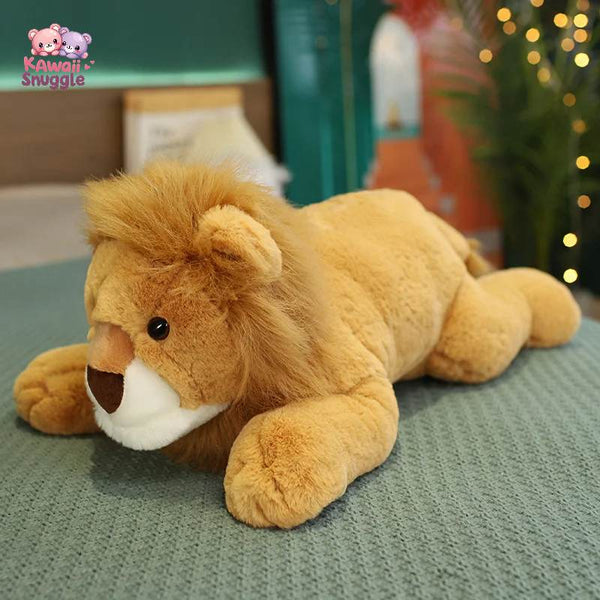 Lion Animal Stuffed Plush Toy – A Majestic Cuddle Companion! lie 55cm Kawaii Snuggle