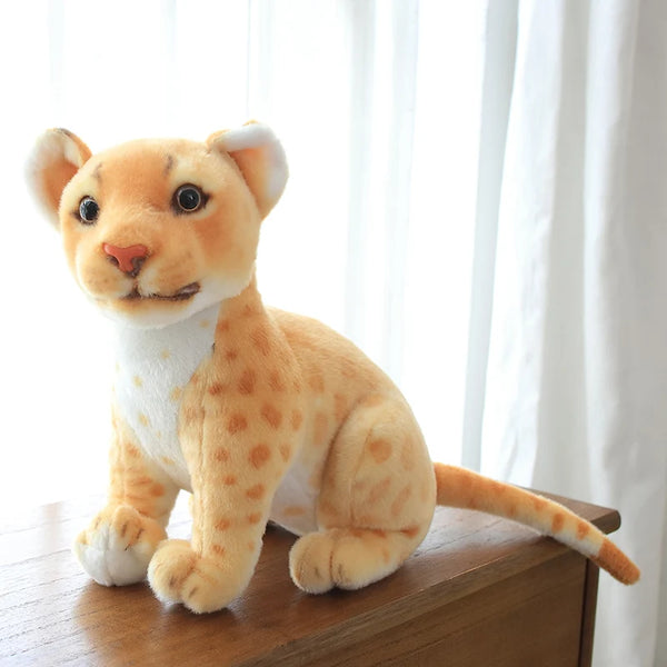 Simulation Snow Leopard Cheetah Plush Toy – Wild Hearts, Soft Touch
