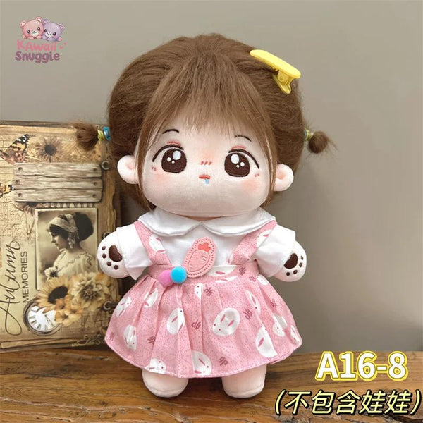 Doll Clothes for Idol Dolls – Lolita Campus Style Suit only clothes-8 fit 20cm Idol Doll Kawaii Snuggle