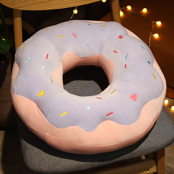 Plush Chocolate Donut Cushion – A Sweet Touch for Your Home