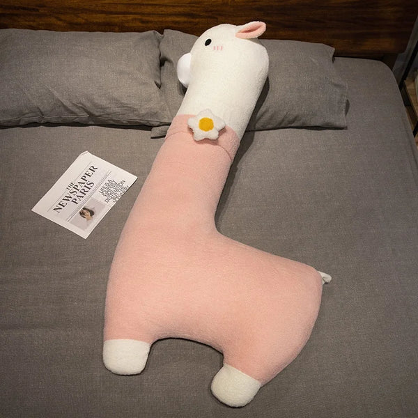 Cartoon Llama Alpaca Plush Toy Stuffed Soft Long Plush Lifelike Alpaca Sheep Hug Throw Pillow Animals Nap Sleeping Pillow Decor