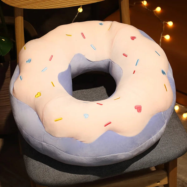 Plush Chocolate Donut Cushion – A Sweet Touch for Your Home