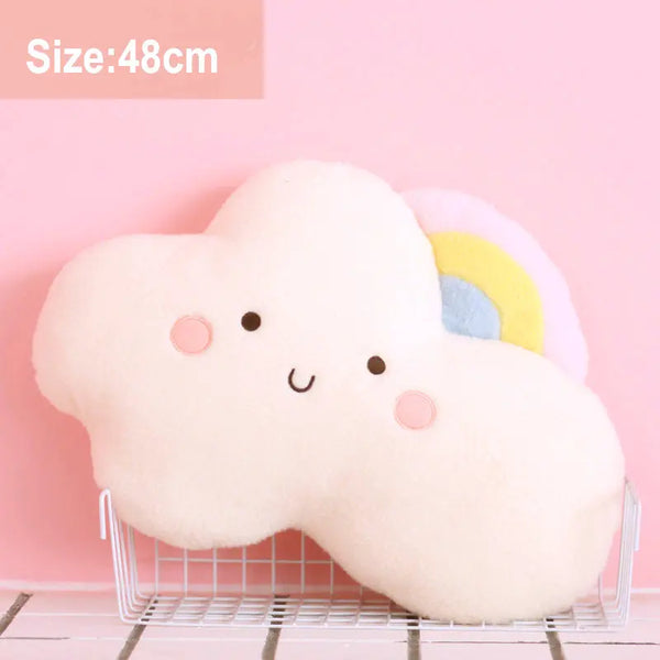 Cute Emotion Face Weather Pillow – Let the Sky Tell a Story