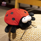 Adorable Ladybug & Bee Plushies – A Touch of Nature’s Magic! red-25cm Kawaii Snuggle