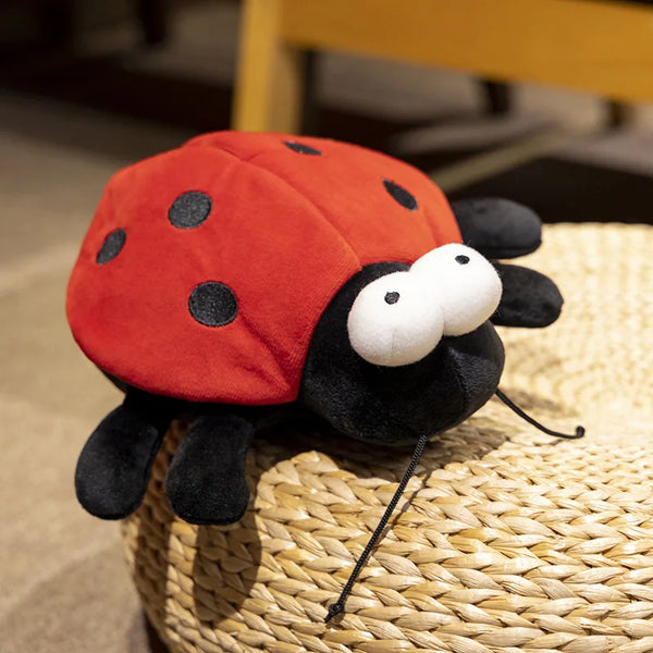 Colorful Ladybug and Bee Plush Toys – Soft Insect Dolls for Kids' Gifts