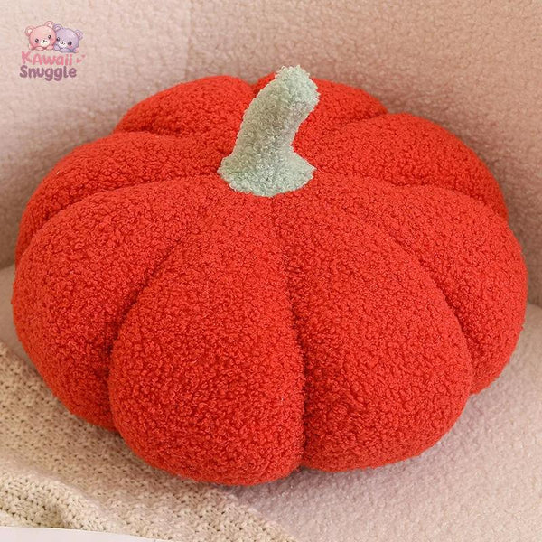 Nordic Halloween Soft Pumpkin Plush – A Cozy Autumn Companion red Kawaii Snuggle