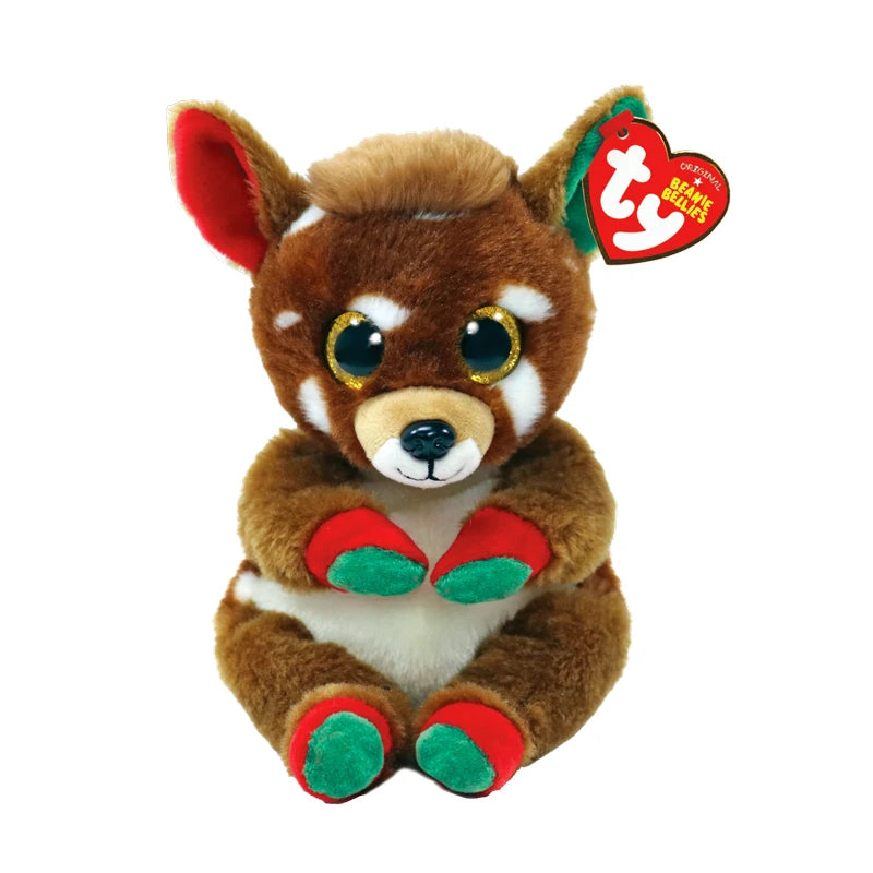 Beanie Christmas Plush Doll Elk Snowman Unicorn Santa Stuffed Plush Toy Animal