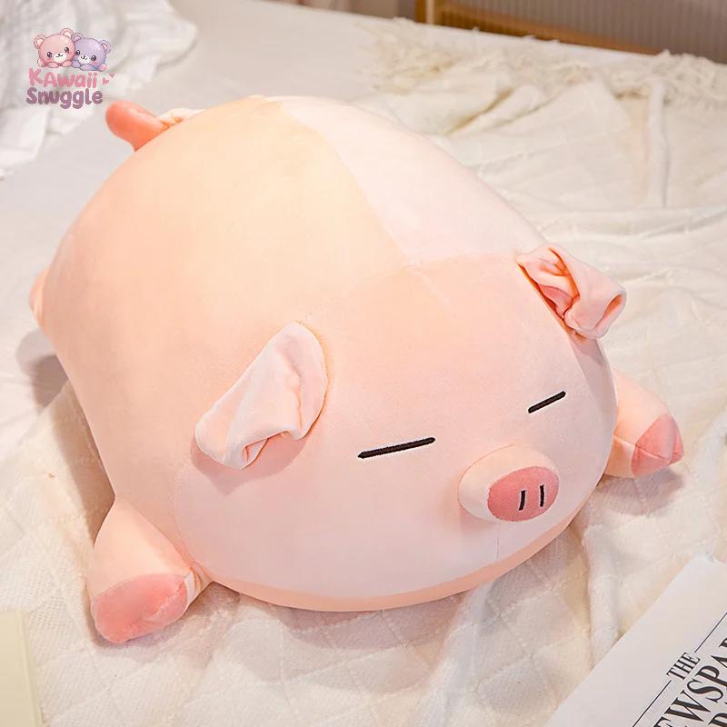 Squishy Pink Fatty Piggy Plush Toy sleep Kawaii Snuggle