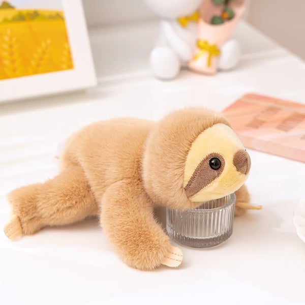 Kawaii Plush Dolls Raccoon Bear Lovely Lying Animal Pillow Cartoon Toy