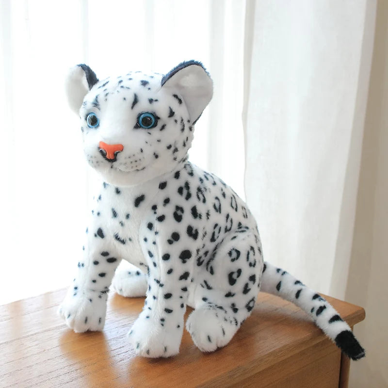 Simulation Snow Leopard Cheetah Plush Toy – Wild Hearts, Soft Touch