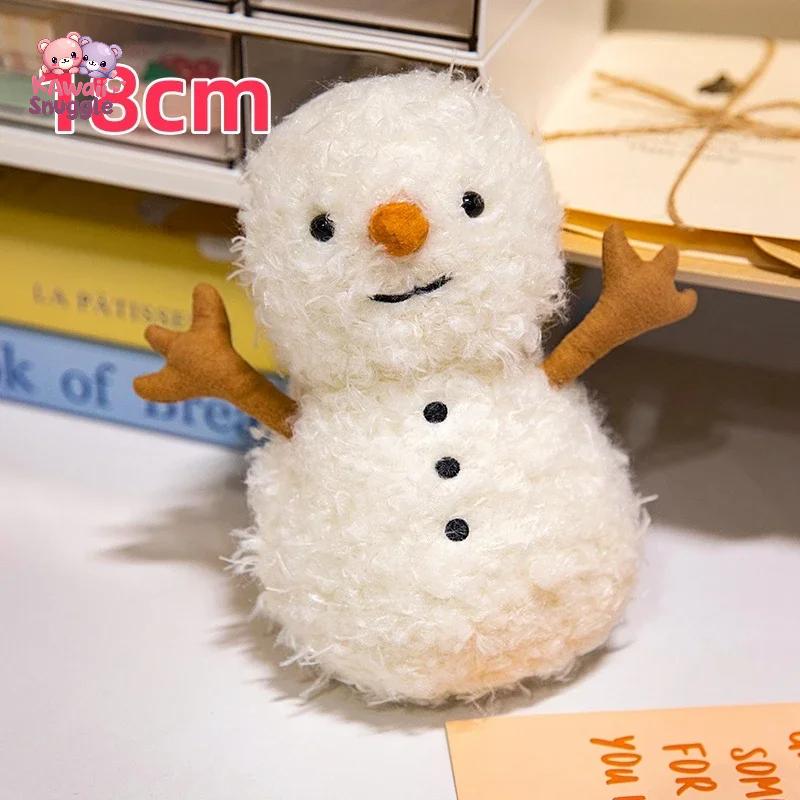 New Cartoon Christmas Series Plush Doll: Holiday Cheer for Your Home snowman 18cm Kawaii Snuggle