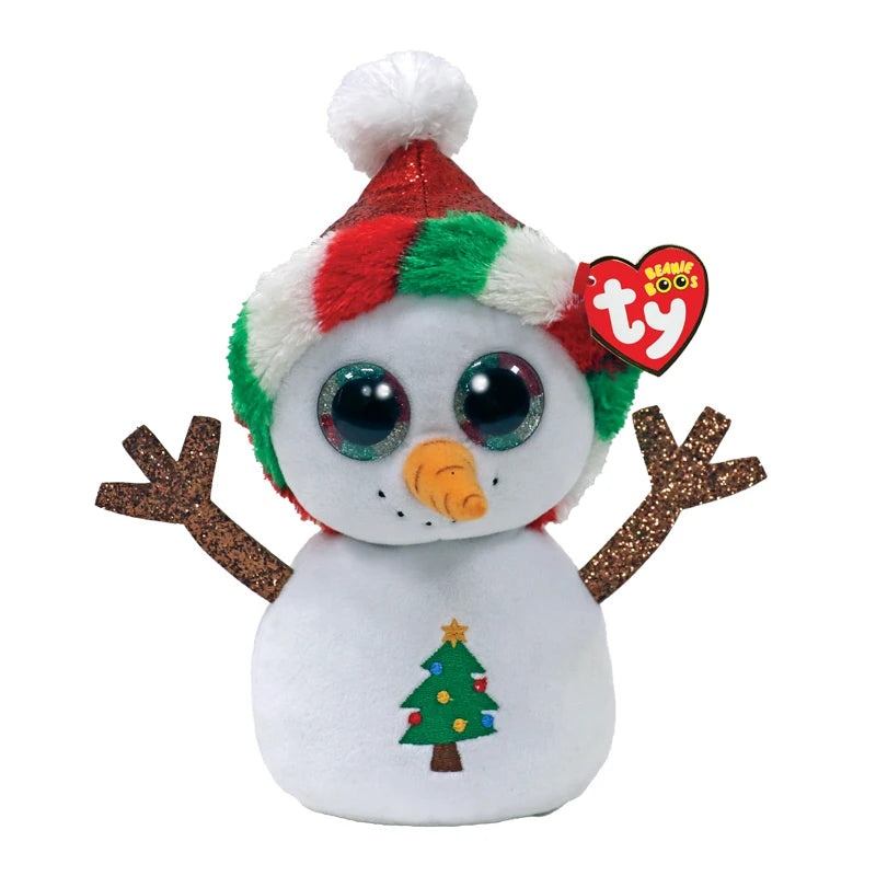 Beanie Christmas Plush Doll Elk Snowman Unicorn Santa Stuffed Plush Toy Animal