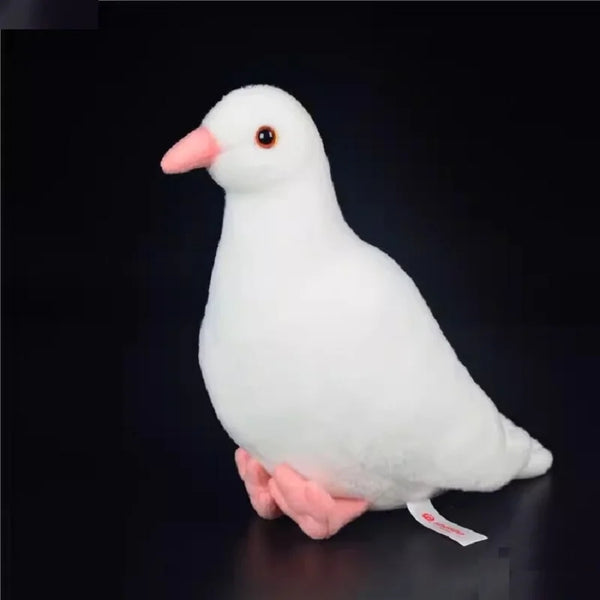 Lifelike Gray Carrier Pigeon Bird Emulational Animal Soft Stuffed Doll Plush Toy Girl Boy Birthday Christmas Gift 1pc