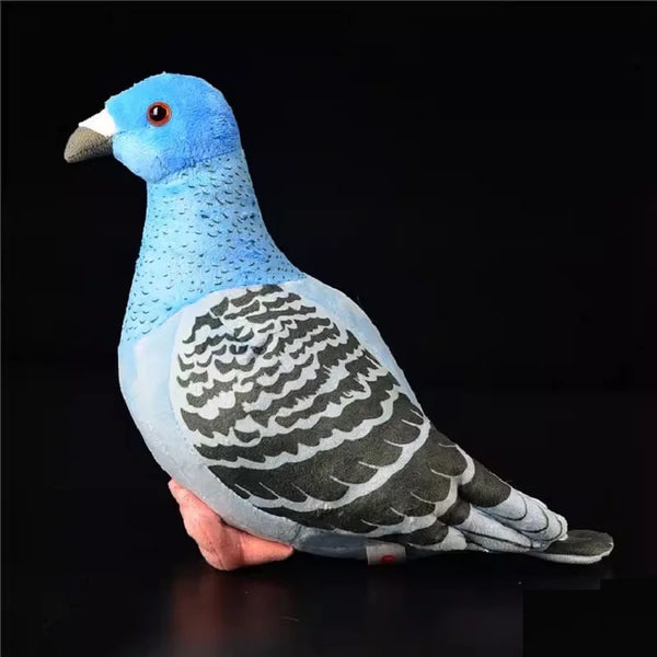 Lifelike Gray Carrier Pigeon Bird Emulational Animal Soft Stuffed Doll Plush Toy Girl Boy Birthday Christmas Gift 1pc
