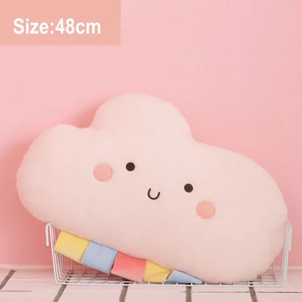 Cute Emotion Face Weather Pillow – Let the Sky Tell a Story