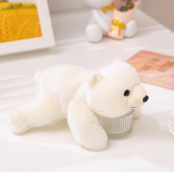 Kawaii Plush Dolls Raccoon Bear Lovely Lying Animal Pillow Cartoon Toy