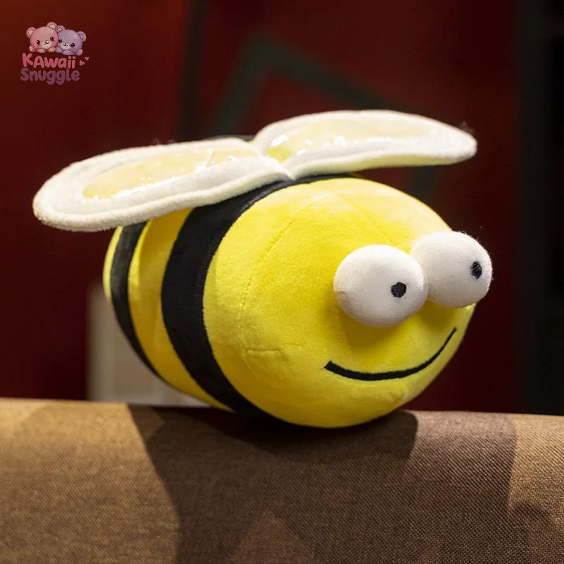 Adorable Ladybug & Bee Plushies – A Touch of Nature’s Magic! yellow-27cm Kawaii Snuggle