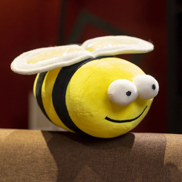 Colorful Ladybug and Bee Plush Toys – Soft Insect Dolls for Kids' Gifts