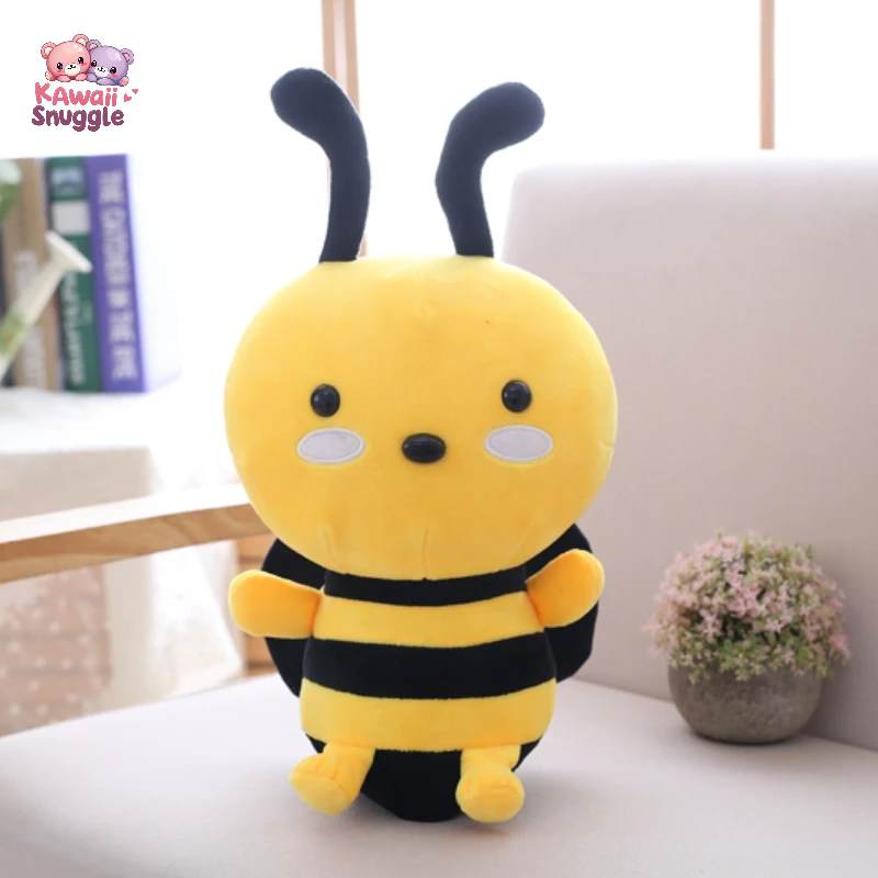 Bee With Wings Plush Toys – The Sweetest Buzz in Town! yellow Kawaii Snuggle