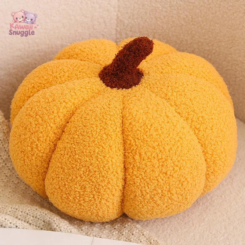 Nordic Halloween Soft Pumpkin Plush – A Cozy Autumn Companion yellow Kawaii Snuggle