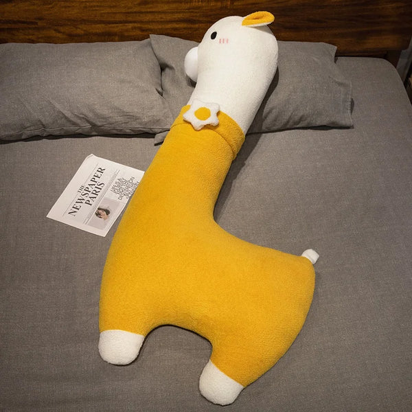 Cartoon Llama Alpaca Plush Toy Stuffed Soft Long Plush Lifelike Alpaca Sheep Hug Throw Pillow Animals Nap Sleeping Pillow Decor
